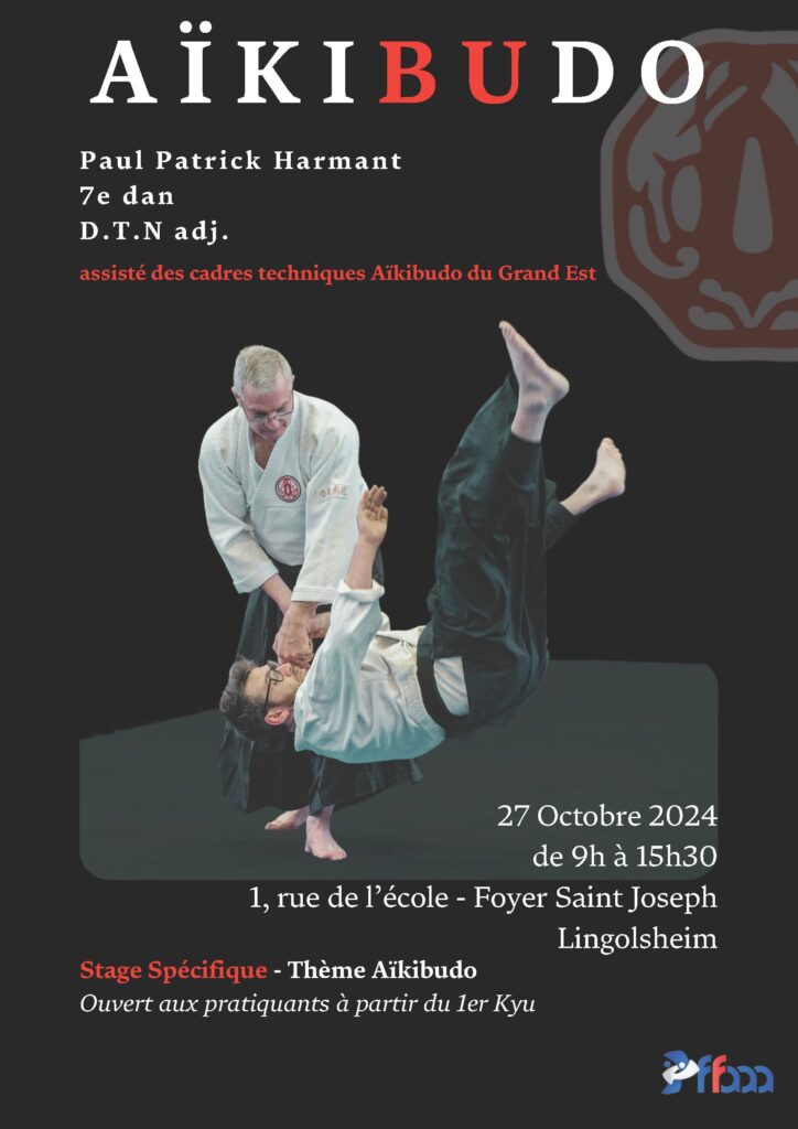 Affiche stage spécifique aïkibudo 27-10-2024